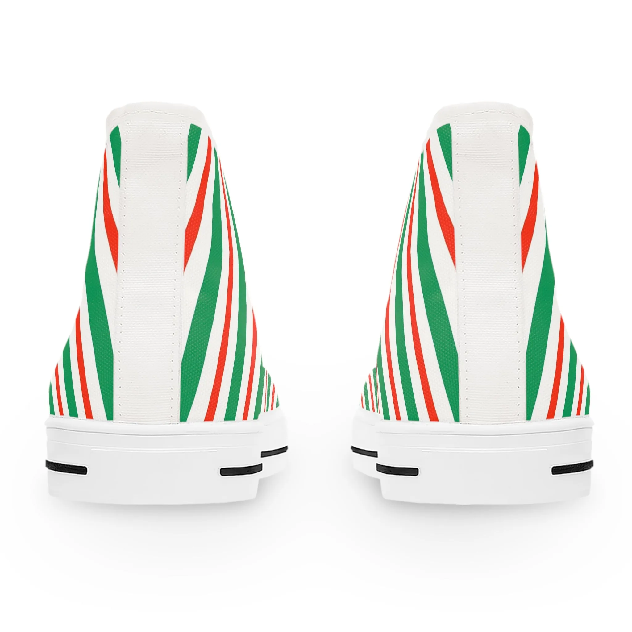 Christmas Candy Cane Women's High Top Sneakers