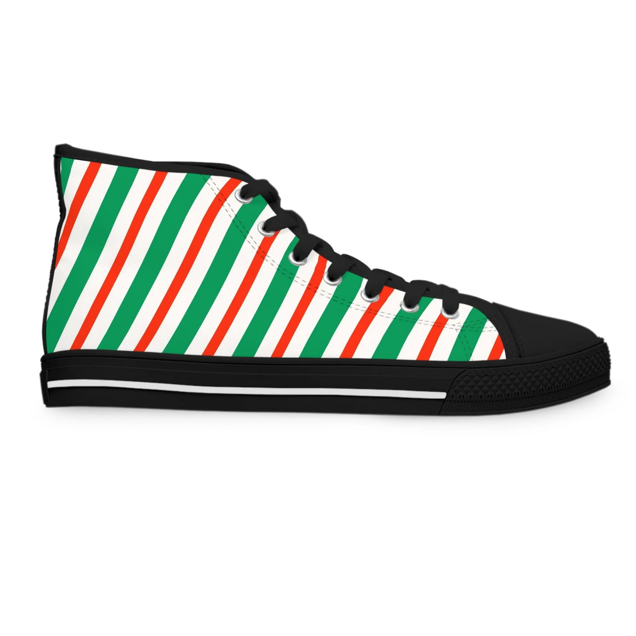 Christmas Candy Cane Women's High Top Sneakers