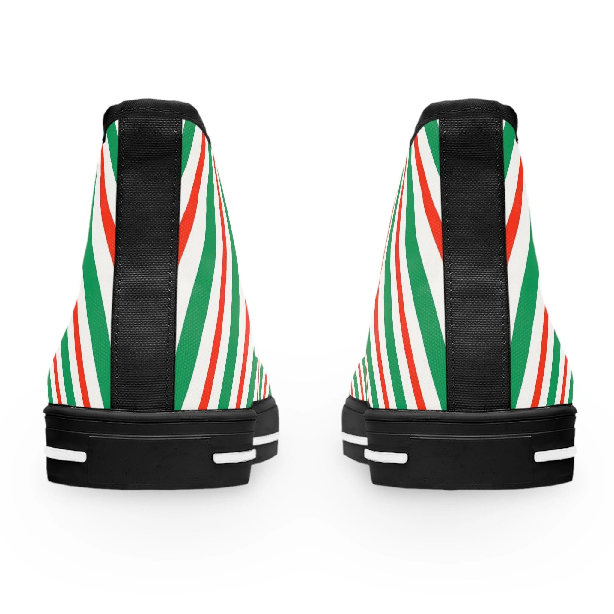 Christmas Candy Cane Women's High Top Sneakers