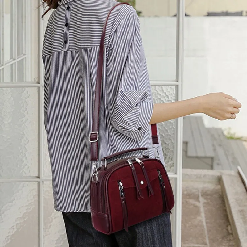 Christmas Gift Frosted Leather Handbag Vintage Crossbody Bags for Women 2021 New Luxury Designer Handbag High Quality Shoulder Bags Tote Bag