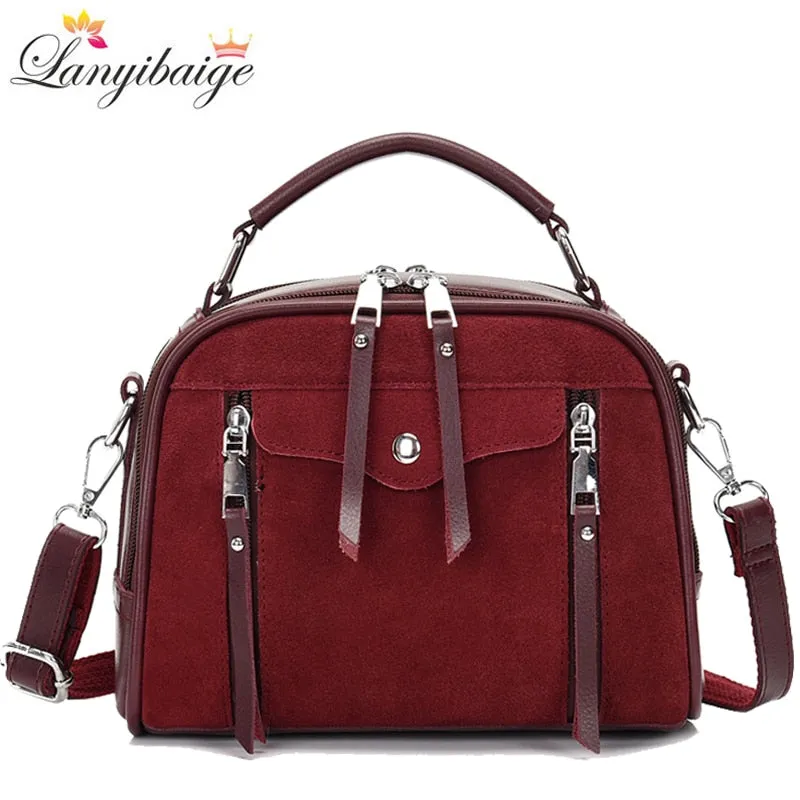 Christmas Gift Frosted Leather Handbag Vintage Crossbody Bags for Women 2021 New Luxury Designer Handbag High Quality Shoulder Bags Tote Bag
