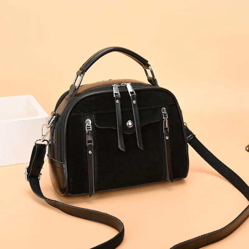 Christmas Gift Frosted Leather Handbag Vintage Crossbody Bags for Women 2021 New Luxury Designer Handbag High Quality Shoulder Bags Tote Bag
