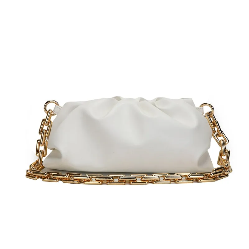 Cloud Pouch Bag Thick Chain Shoulder Bag Fashion Leather Women's Bag Luxury Handbags Designer Crossbody Bags for Women 2020 New