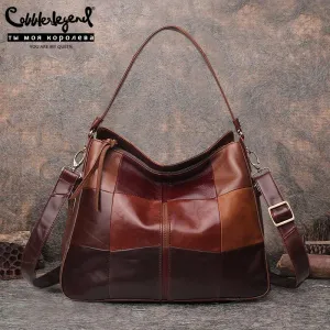 Cobbler Legend Women Bag Genuine Leather Ladies Bucket Shoulder