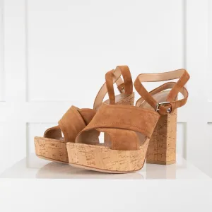 Gianvito Rossi Tan Cork Sandals