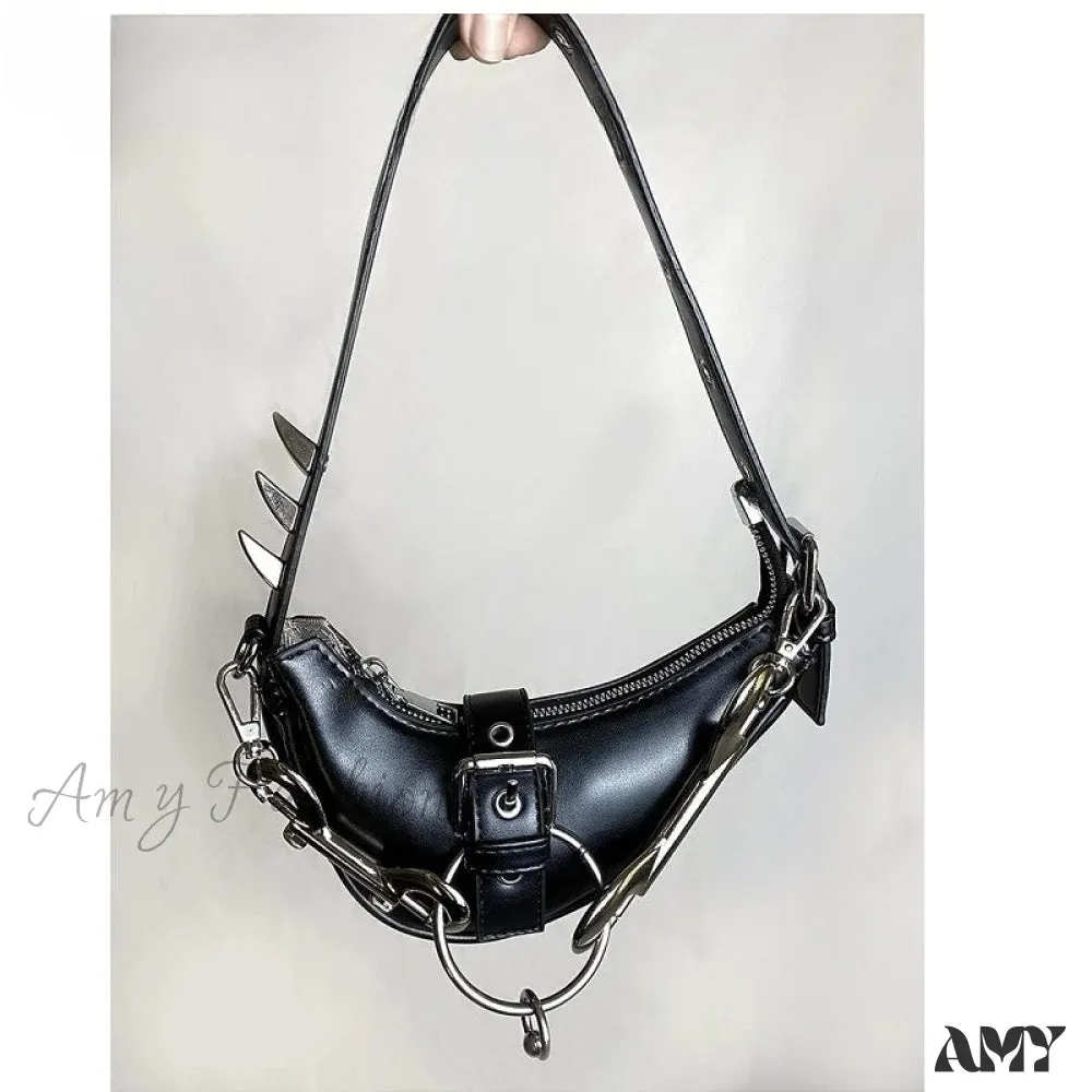 Japanese Punk Lolita Gothic Steampunk Y2K Bag Harajuku Rivet Crossbody