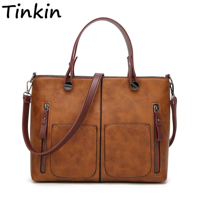 Leather Handbags Women Bag High Quality Casual Shoulder Female Trunk Tote Large designer Fashion 1