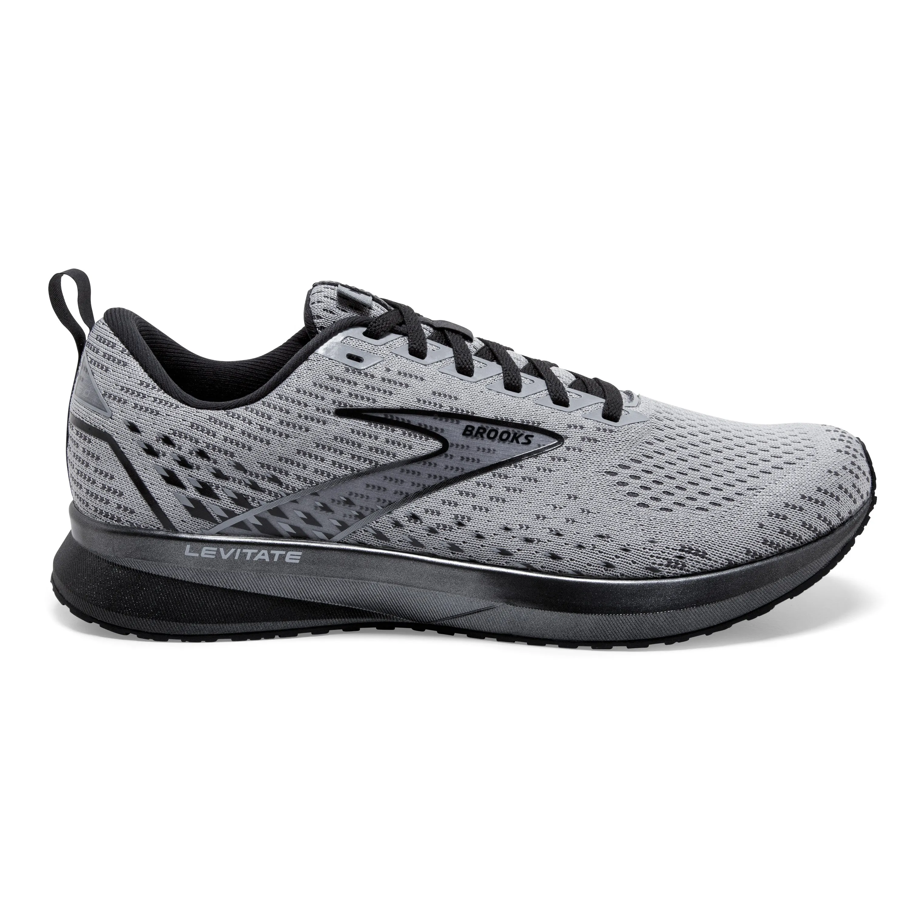 Men's Brooks Levitate 5 Color: Grey/Oyster/Black Pearl