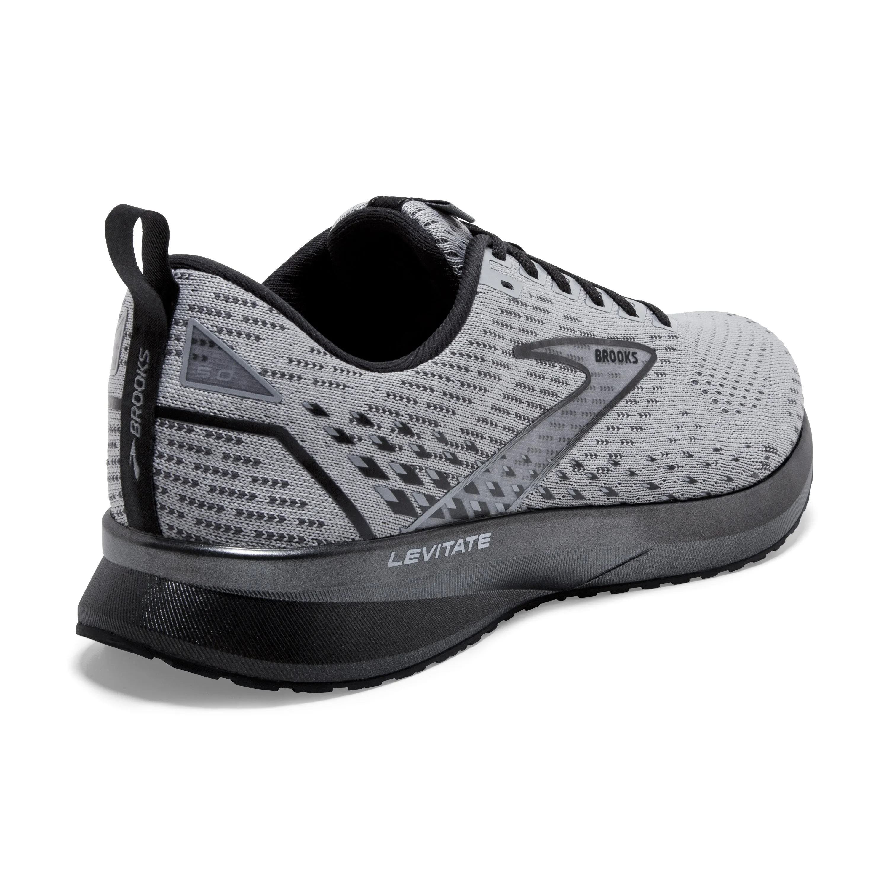 Men's Brooks Levitate 5 Color: Grey/Oyster/Black Pearl