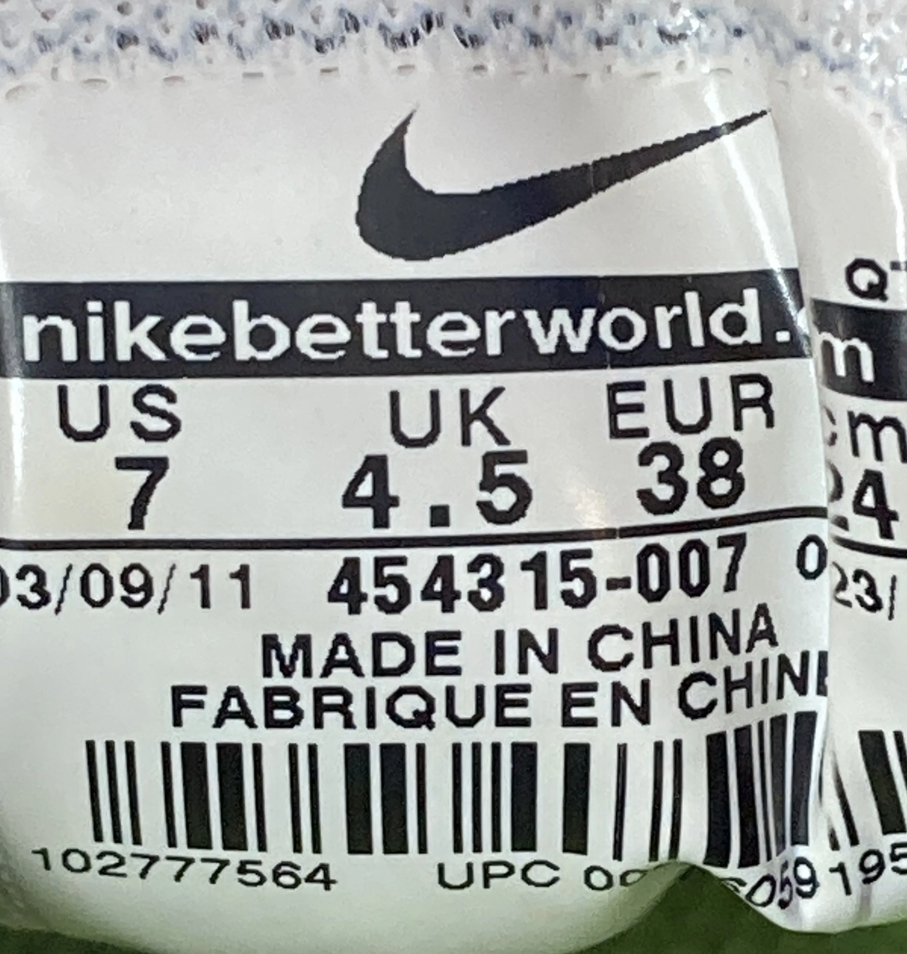 NIKE LUNARGLIDE 3 Women's Size 7 Running Shoes Sneakers 454315-007