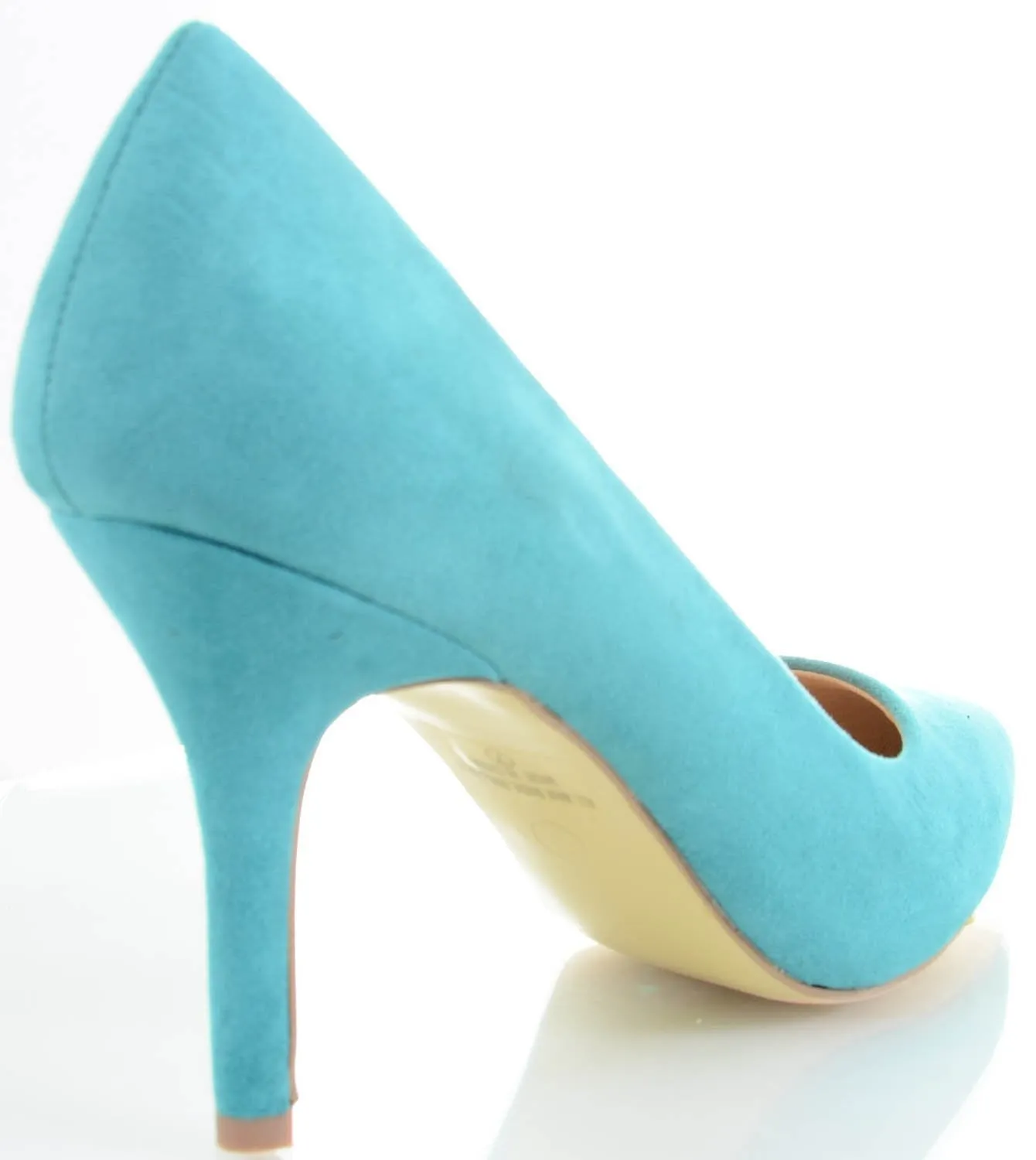 Pointed Toe Single Sole Pump Heels Vegan Suede Fourever Funky