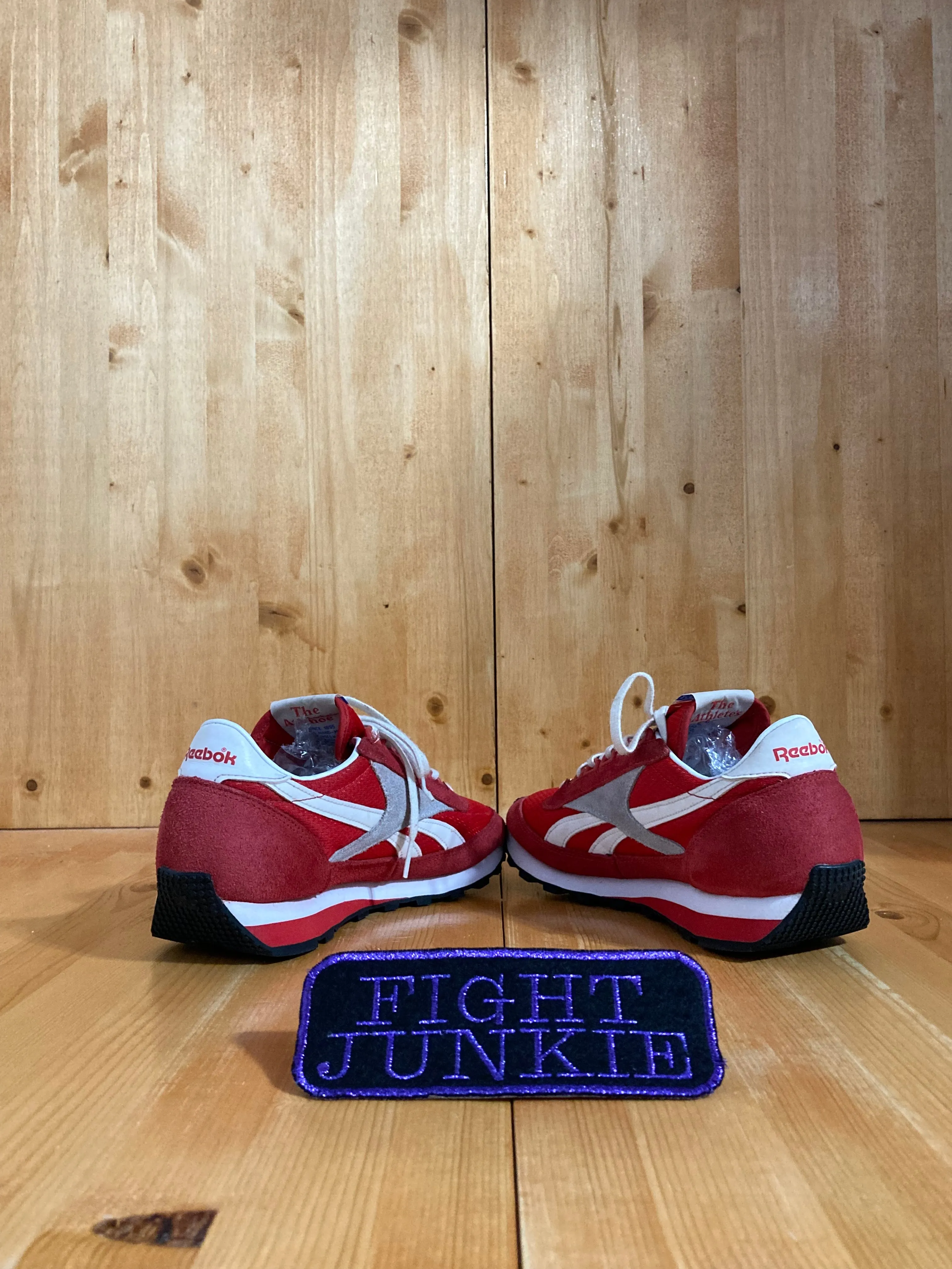 REEBOK AZTEC OG VARSITY Women's Size 7.5 Suede & Mesh Running Training Shoes Sneakers Red & White