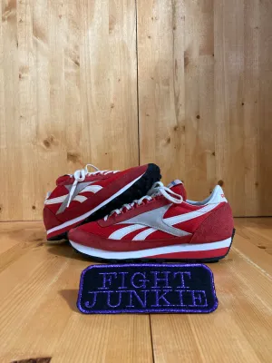 REEBOK AZTEC OG VARSITY Women's Size 7.5 Suede & Mesh Running Training Shoes Sneakers Red & White