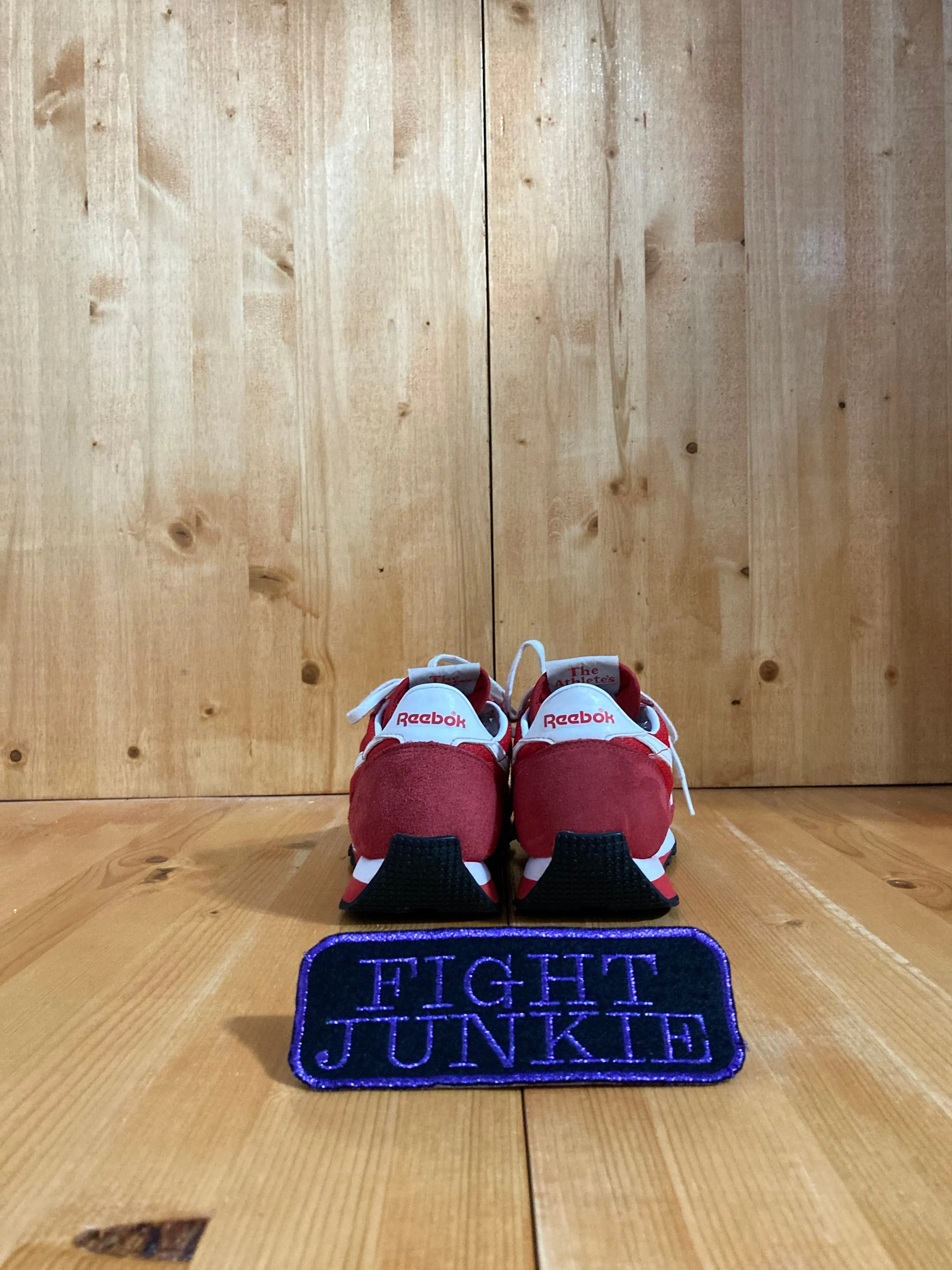 REEBOK AZTEC OG VARSITY Women's Size 7.5 Suede & Mesh Running Training Shoes Sneakers Red & White