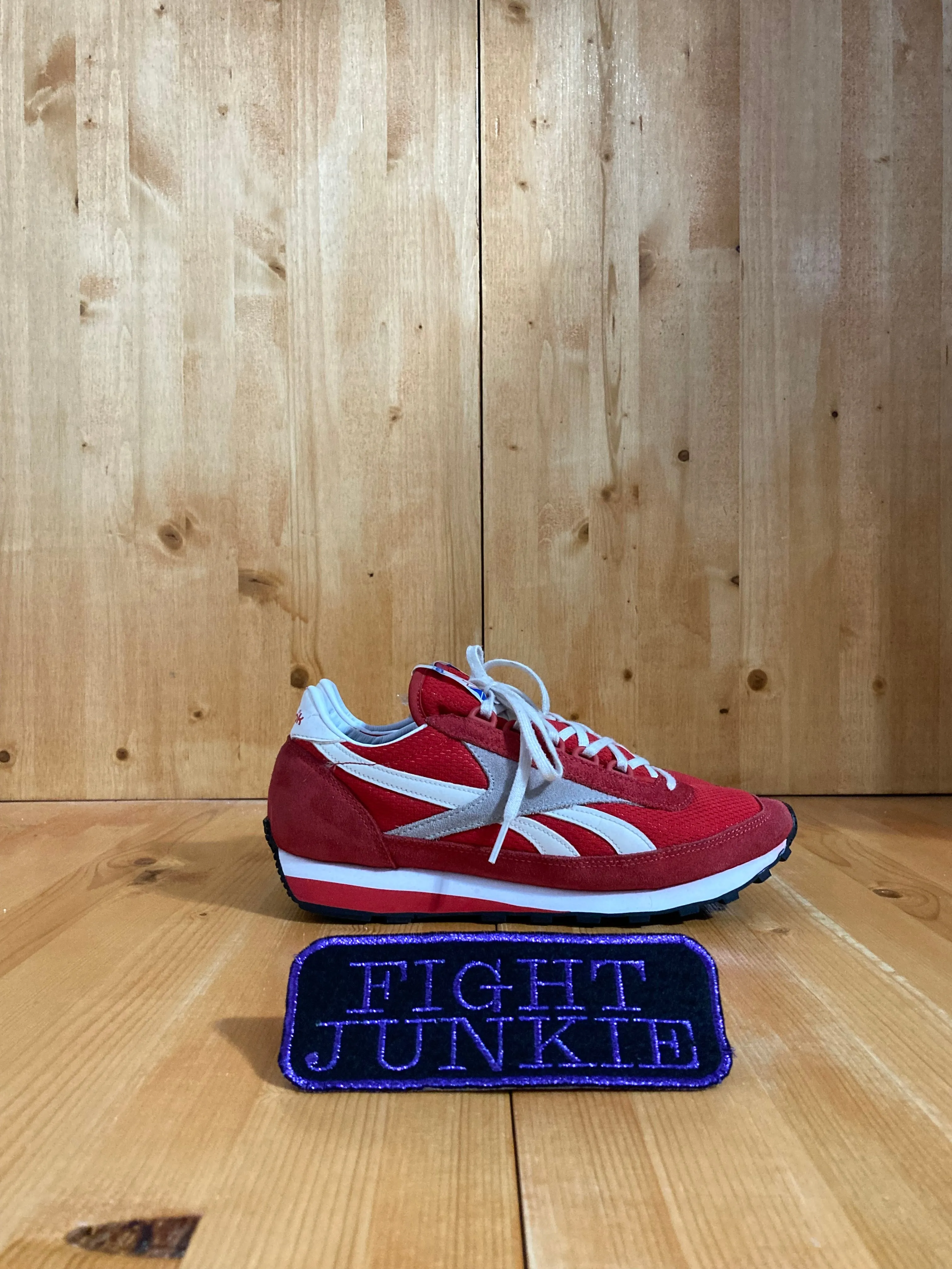 REEBOK AZTEC OG VARSITY Women's Size 7.5 Suede & Mesh Running Training Shoes Sneakers Red & White