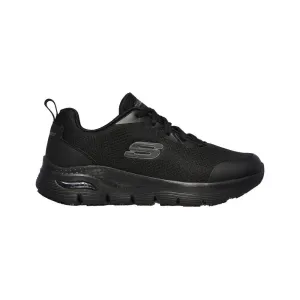 SKECHERS ARCH FIT SLIP RESISTANT OXFORD BLACK - WOMENS