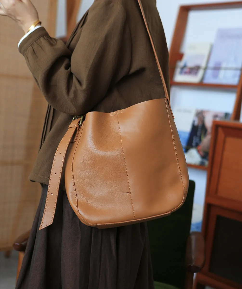 Stylish Women's Genuine Leather Tote Bags Black Leather Shoulder Bag