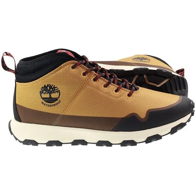 Timberland Boots Mens Winsor Trail Waterproof Mid Fabric Wheat Ripstop