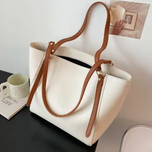 Tote Bag Shoulder Bag Female Women Designer Handbag  Backpack Women Bag Zipper Fashion 2021 New Trend PU Leather High Capacity