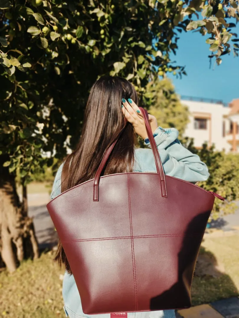 Tote Bags Currant Maroon