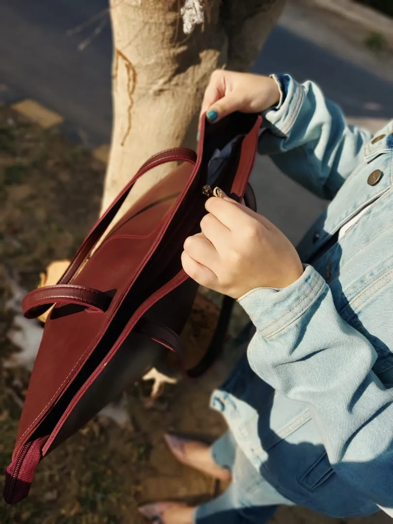 Tote Bags Currant Maroon