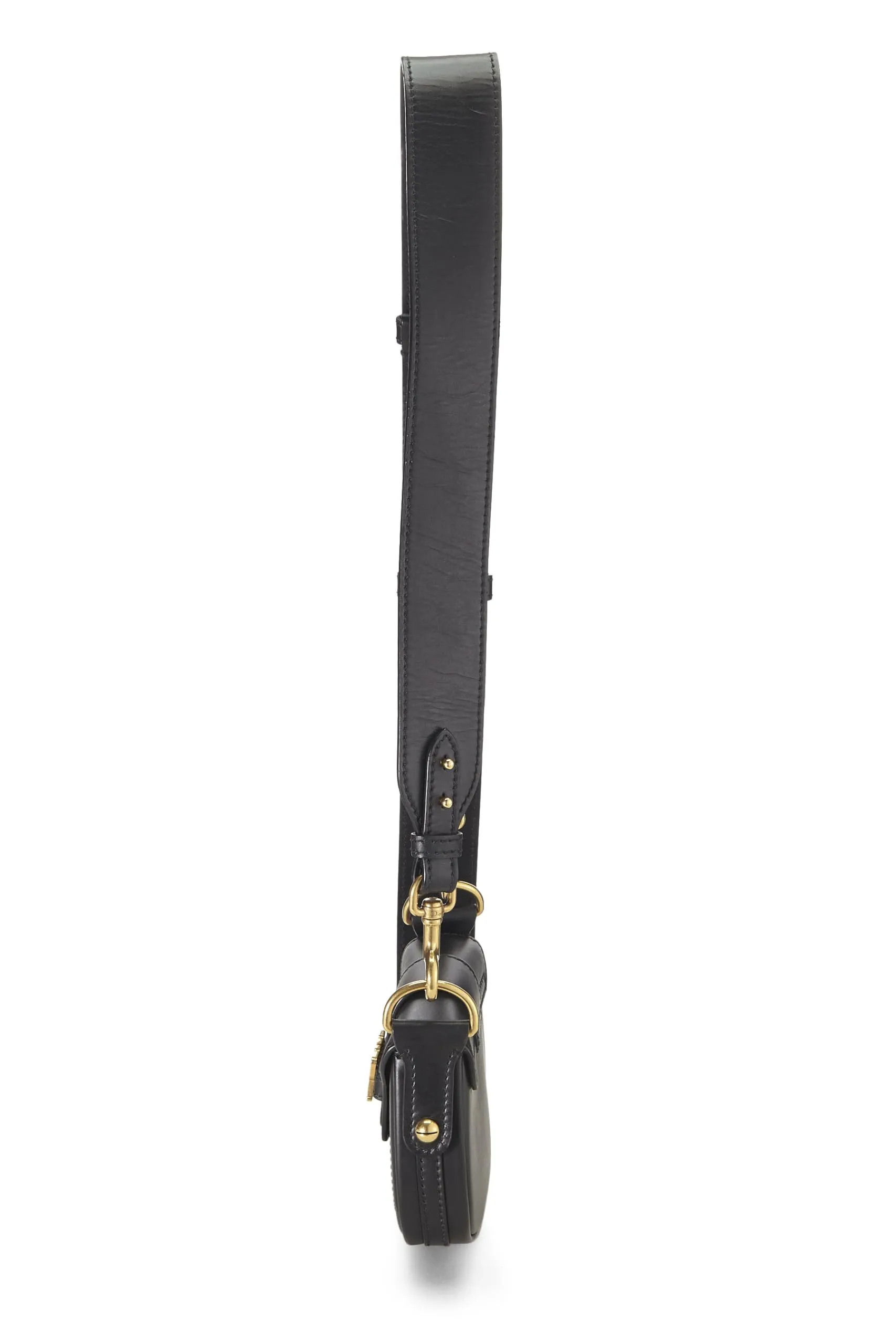 Trendy Inspired Dior,  Black Calfskin D-fence Saddle Mini, Black