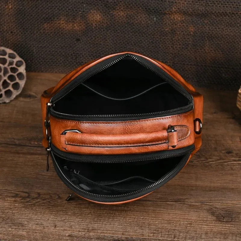 Vintage Handmade Embossed Leather Women Handbags